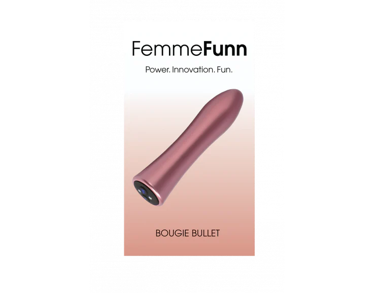 Bullet Candle - With Refillable Magnetic Case - FemmeFunn - Rose Gold – Image 4