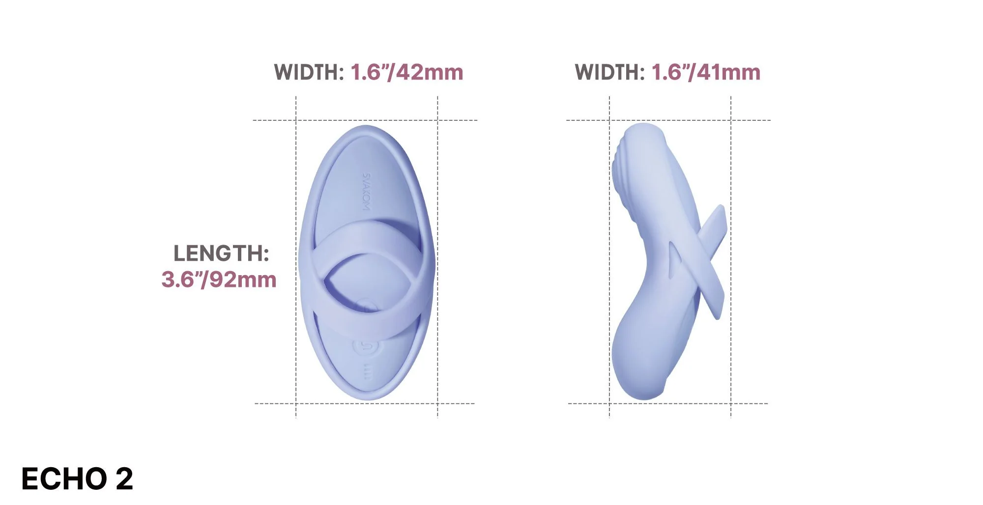 Flexible vibrating finger with heating function, app-controlled ECHO 2 - Sky Blue - Svakom – Image 6