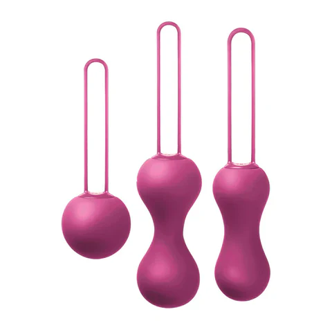 I’m Playing-Friend Ami 3-Step Silicone Kegel Ball Set – Fuchsia