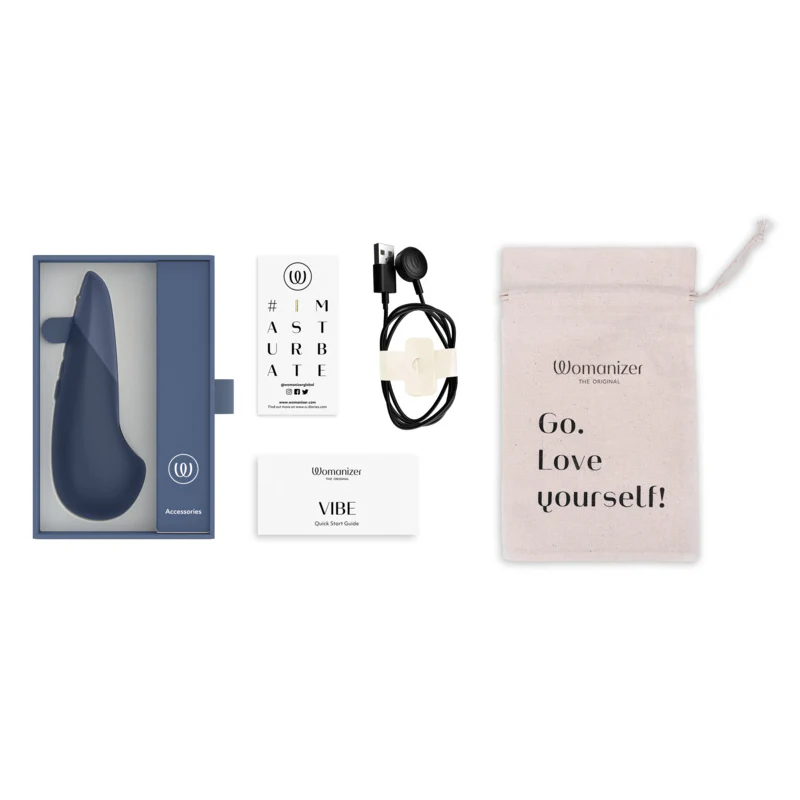 Womanizer Vibe UltraWave Silent Clitoral Vibrator – Deep Blue (Coureur de jupons) – Image 7