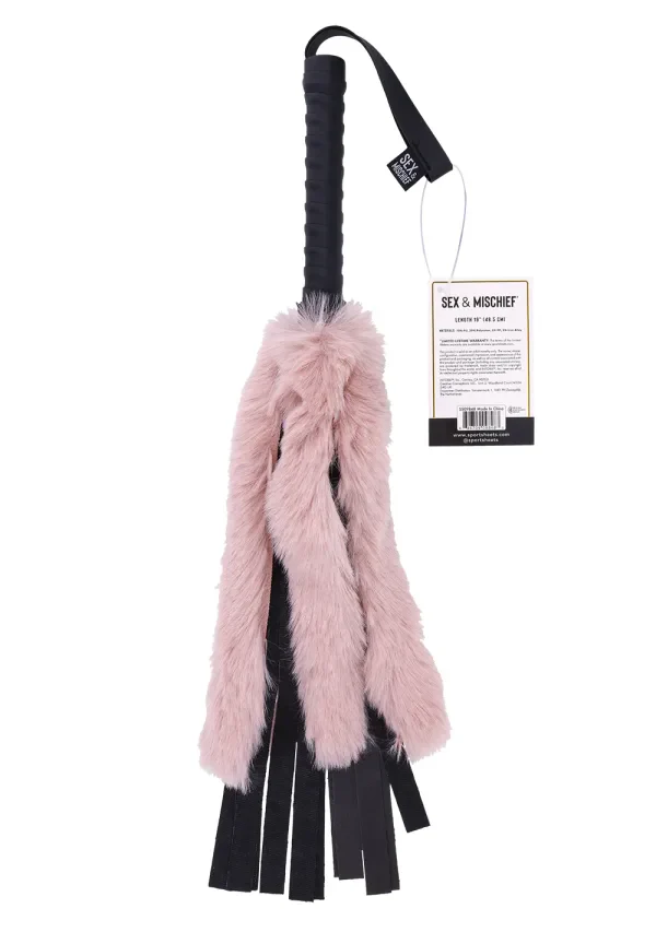 Sex & Mischief Brat Faux Fur Flogger – Premium Soft Sensory Whip – Image 3