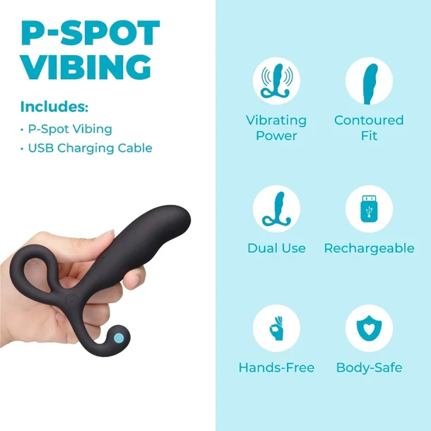 b-Vibe P-Spot Vibing – Hands-Free Vibrating Prostate Massager – Image 9