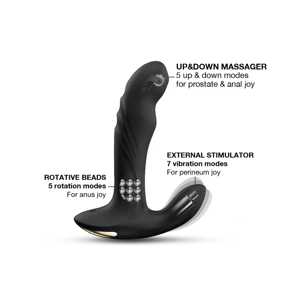 Dorcel Multi P-Joy – 3-in-1 Triple Motor Vibrating & Rotating Prostate Massager – Image 3
