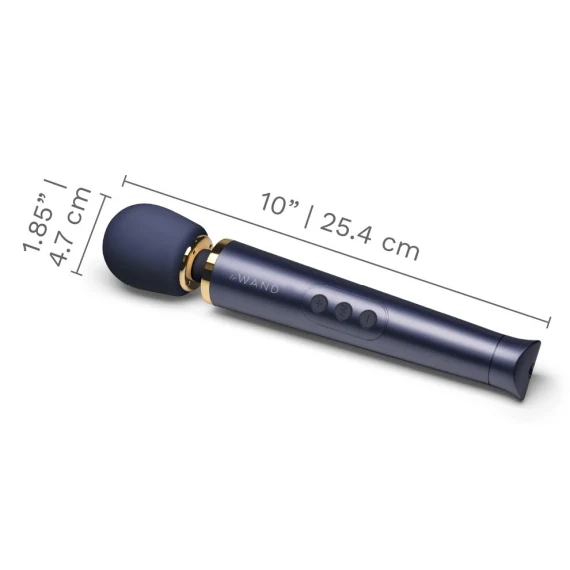 Le Wand Petite Rechargeable Wand Massager — Navy Blue – Image 6