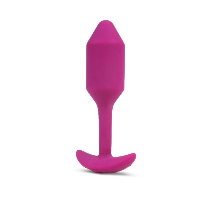 b-Vibe Vibrating Snug Plug 2 (Pink) – Weighted Rechargeable Anal & Prostate Vibrator