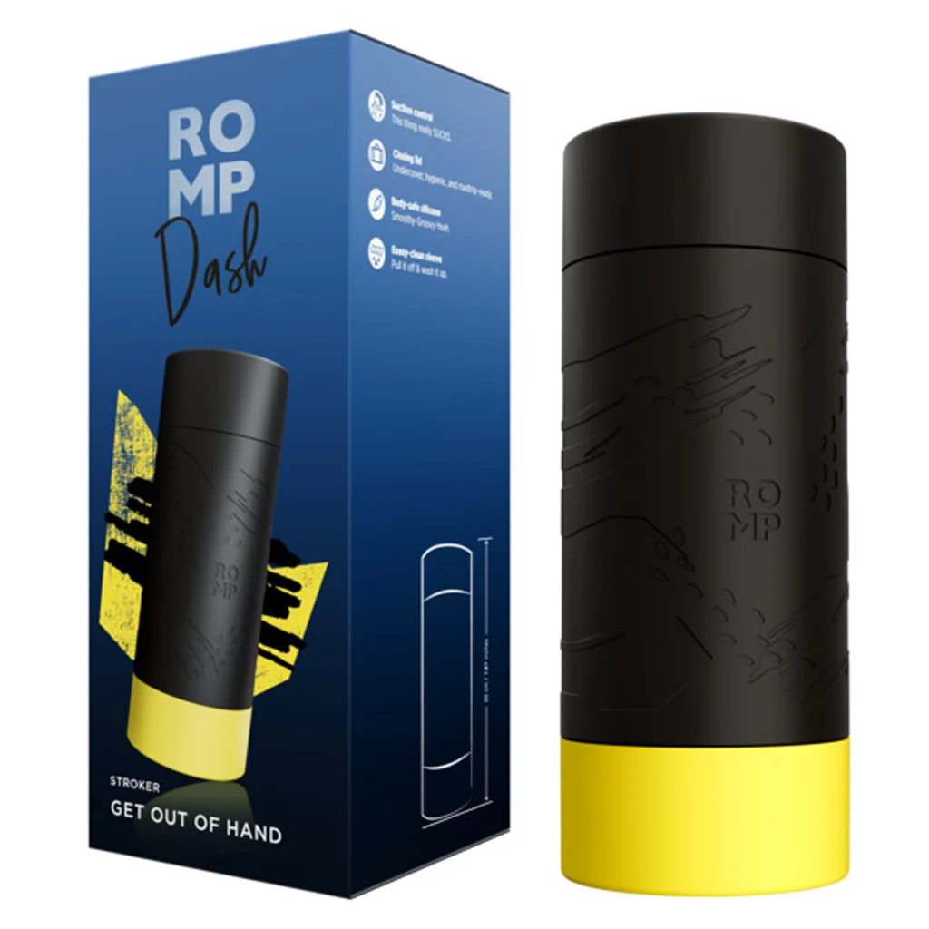 ROMP Dash Manual Stroker & Suction Masturbator for Men – Black – Image 2