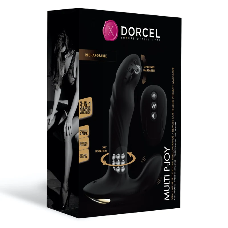 Dorcel Multi P-Joy – 3-in-1 Triple Motor Vibrating & Rotating Prostate Massager – Image 2